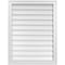Ekena Millwork Vertical Surface Mount PVC Gable Vnt: Non-Functional, w/2"W x 1-1/2"H, Brickmould Frame, 26"W x 34"H GVPVE26X3402SN - alternate 1